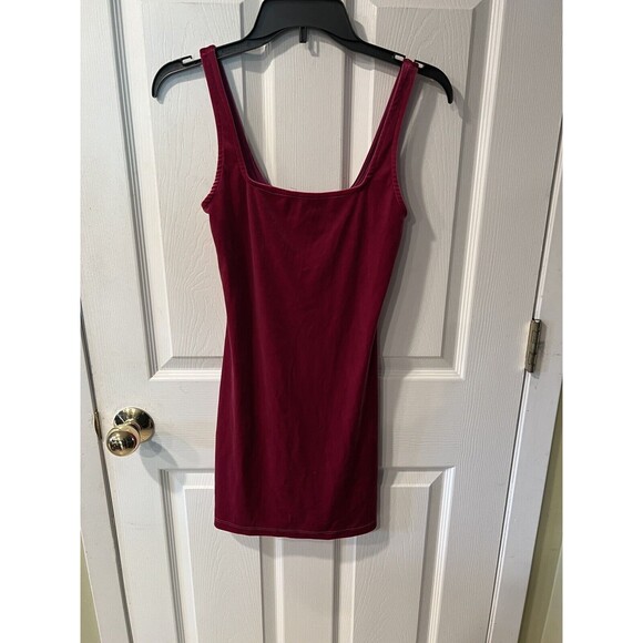 Urban Outfitters Dress Womens Sz XS Tank Mini Pink Velvet Sexy Party Barbie - Picture 1 of 7